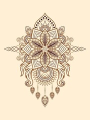 Vintage Mandala pattern for resource various decorative designs.