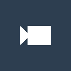 Video camera icon for web and mobile