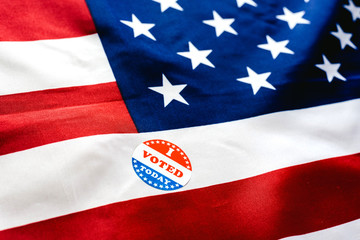 Stickers to indicate that I have already fulfilled the duty to vote today in the American elections.