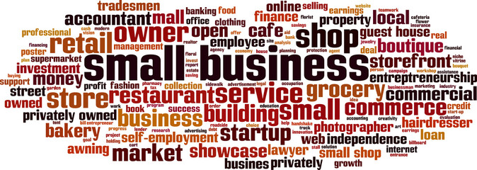 Small business word cloud