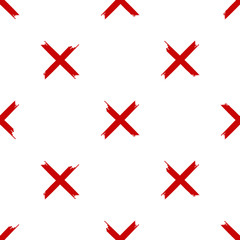 red crosses pattern vector illustration