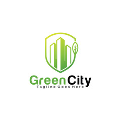 Green City logo design template