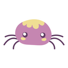 happy halloween celebration cute spider cartoon