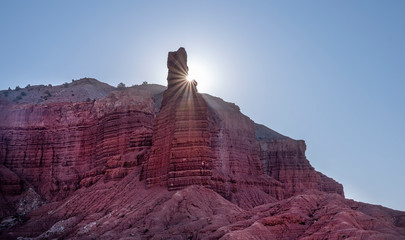 Sun and Sandstone Spire, Capitol Reef