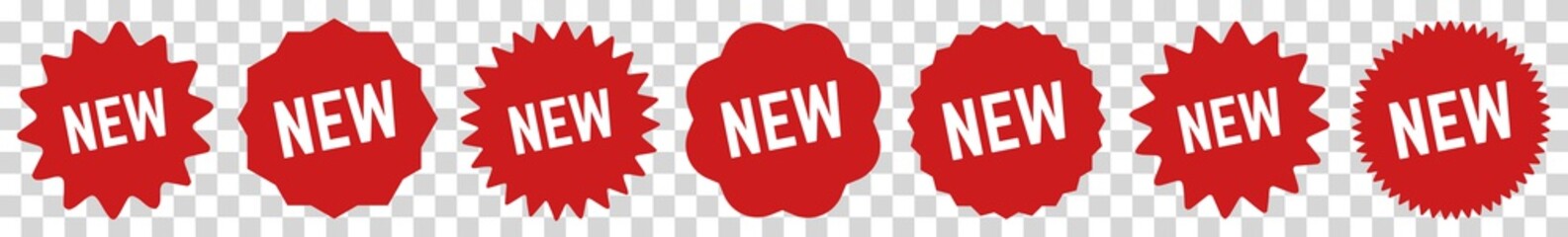 New Tag Red | Special Offer Icon | Sticker | Deal Label | Variations