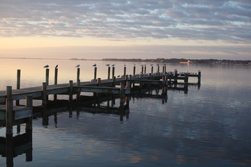 Fototapeta premium Pier at Sunrise