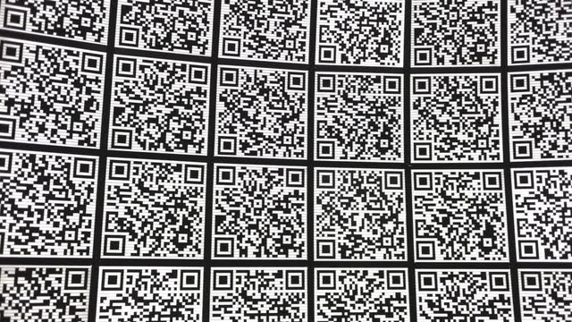 Abstract QR code background (abbreviated from Quick Response code)