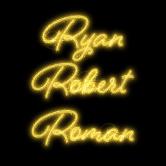 Male names made of sparkler. Design element for birthday card, bachelor party or wedding invitation