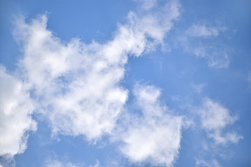 Blue sky with clouds nature background