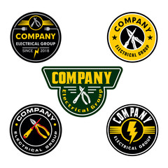 Naklejka premium Electrical Logo, Power Logo Electric Logo