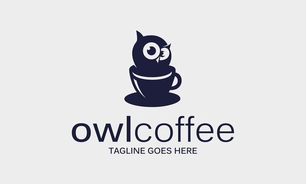 owl coffee logo design idea
