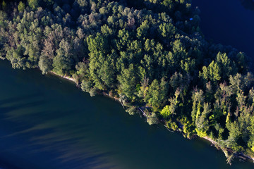 Confluence of Mura and Drava rivers