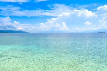 Paradise of Andaman sea aerial view photo sea water and beach of island southeast
