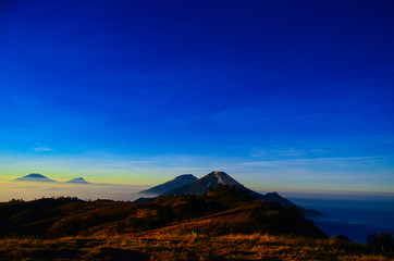 Naklejka premium mountain scenery
