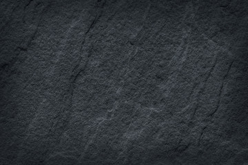 Dark grey stone / black slate stone background or texture
