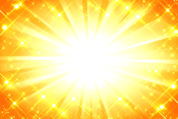 Yellow Background With Sun Burst