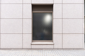 Shop Boutique Store Front with Big Window and Place for Name