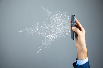 Global network connection concept, abstract concept