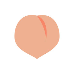 Peach icon,vector illustration. Flat design style. vector peach icon illustration isolated on White background, peach icon Eps10. peach icons graphic design vector symbols