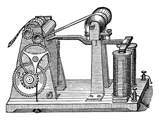 Morse Register, vintage illustration. © Morphart