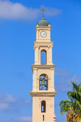 Fototapeta na wymiar Closeup view on campanile of monastery saint Peter