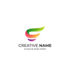 Abstract Letter E Illustration Vector Design Template.