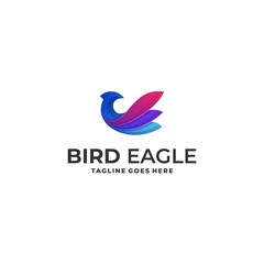 Bird Eagle Colorful Designs Concept illustration Vector Template.