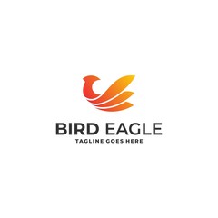 Bird Eagle Colorful Designs Concept illustration Vector Template.
