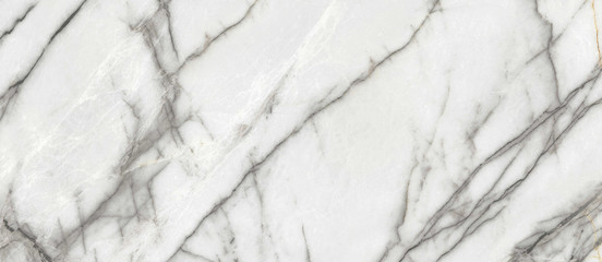 White Satvario Marble Texture Background With Curly Grey Colored Veins, It Can Be Used For Interior-Exterior Home Decoration and Ceramic Decorative Tile Surface, Wallpaper, Architectural Slab.