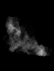 Abstract white smoke texture. Smoke brush