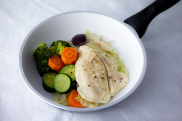 Healthy Seafood and Vegetable