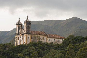 Ouro Preto, Minas Gerais, Brazil - February 27, 2016: Church of Saint Francis of Paola