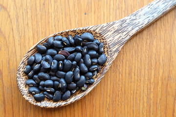 black bean with organic concept