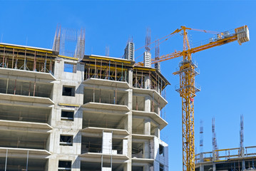 lifting faucet on a background sky