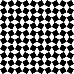 black square and white rombus shapes. vector seamless pattern. simple repetitive background. textile paint. fabric swatch. wrapping paper. continuous print
