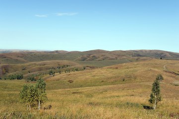 Obraz premium Foothills of the Altai Mountains. Western Siberia. Russia