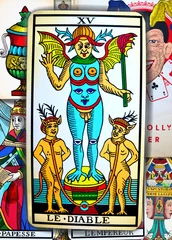 Foto auf Acrylglas Phantasie Teufel, Tarotkarte