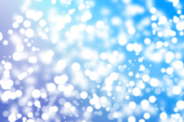 Abstract blue bokeh texture on black background, With White Bokeh Lights.