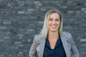 Front portrait of business woman