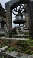 Fototapeta premium Old architecture and ancient religion buildings in the area of Pashupatinath temple in Kathmandu, Nepal