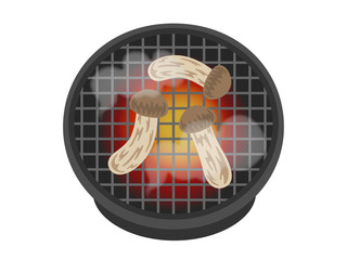 松茸のイラスト