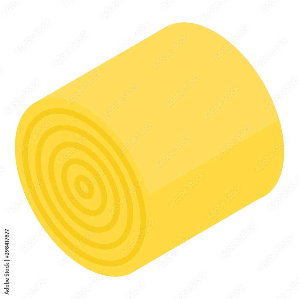 Aufkleber wheat roll icon. isometric of wheat roll vector icon for web design isolated on white background