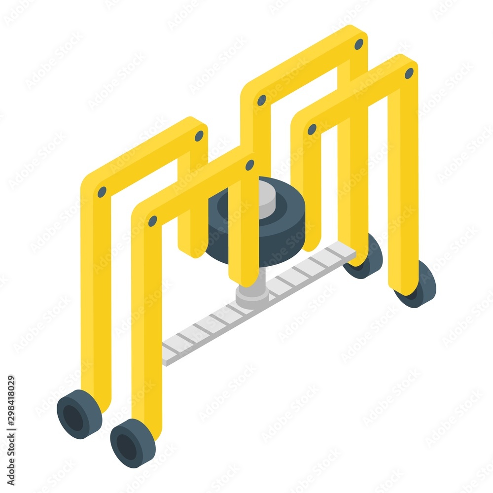 Poster precision farm robot icon. isometric of precision farm robot vector icon for web design isolated on 