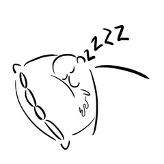 Man drools in his sleep