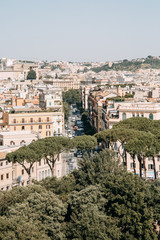 Fototapeta premium Architecture and panoramas of the old city. Dawn and streets in Rome, Italy.