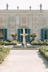 Obraz premium Architecture and panoramas of the Park of Italy. Boboli gardens in Florence.