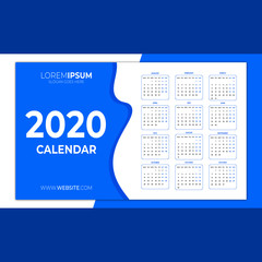 Desk Calendar Design 2020
