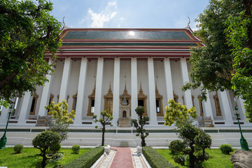 Obraz premium Buddhist Church Suthasan Thep Wararam temple in Bangkok Thailand