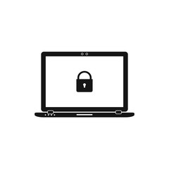 Computer Security Icon. Flat style vector EPS.