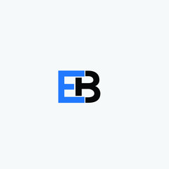 EB initials logo icon vector